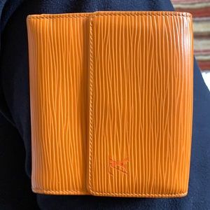 Louie Vuitton RW312 EPI LEATHER ELSIE WALLET Orange